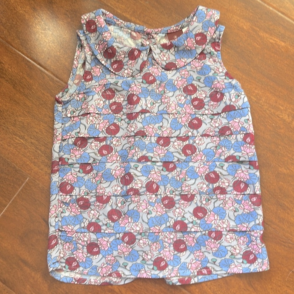 Matilda Jane girls sleeveless top. Floral print
